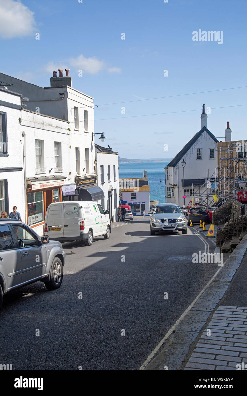 Lyme Regis, Dorset, England, March 2019, A view of local streets in the town Stock Photo