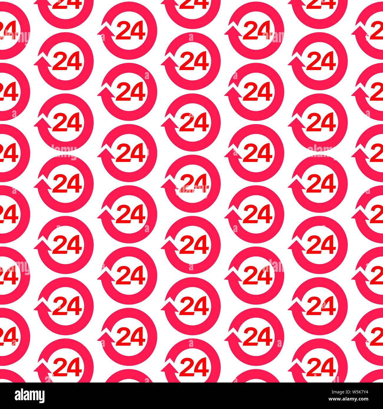 Pattern background open 24 hours Icon Stock Vector Image & Art - Alamy