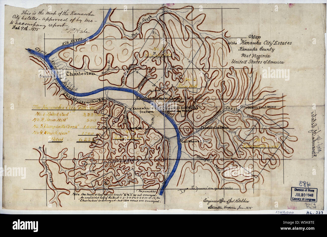 188 Map of the Kanawha City estates - 188 Map Of The Kanawha City Estates Kanawha County West Virginia United States Of America Rebuild And Repair W5K8TE
