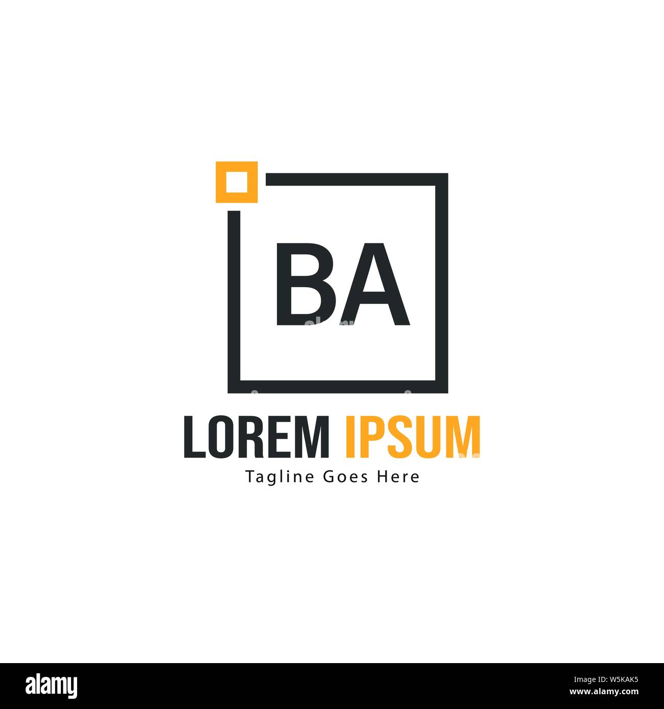 BA Letter Logo Design. Creative Modern BA Letters Icon Illustration ...