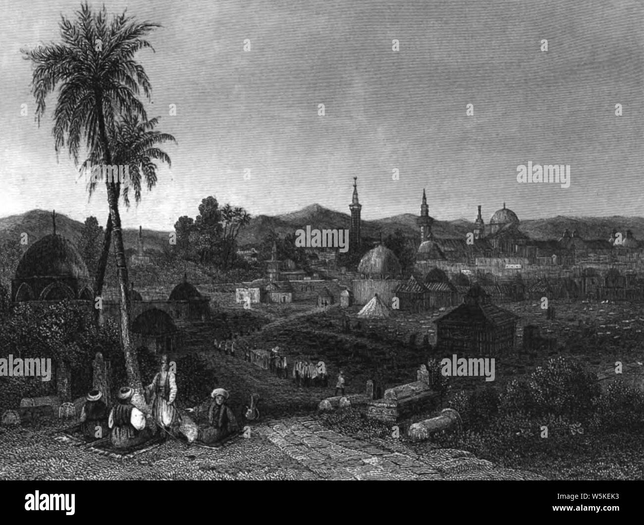 Damascus, Illustration for La TerreSainte et les lieux illustrés par