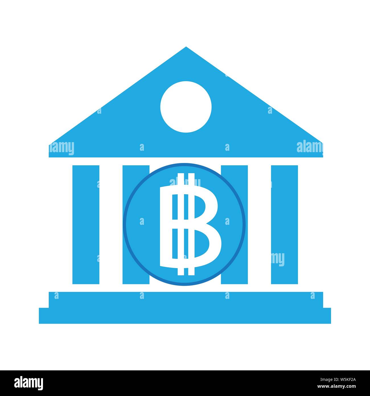 Blockchain Bitcoin Crypto currency sign icon Stock Vector Image & Art ...