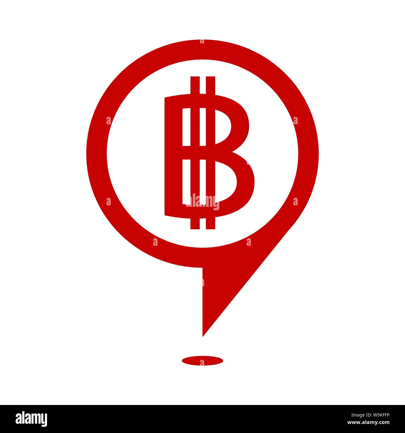 Blockchain Bitcoin Crypto currency sign icon Stock Vector Image & Art ...