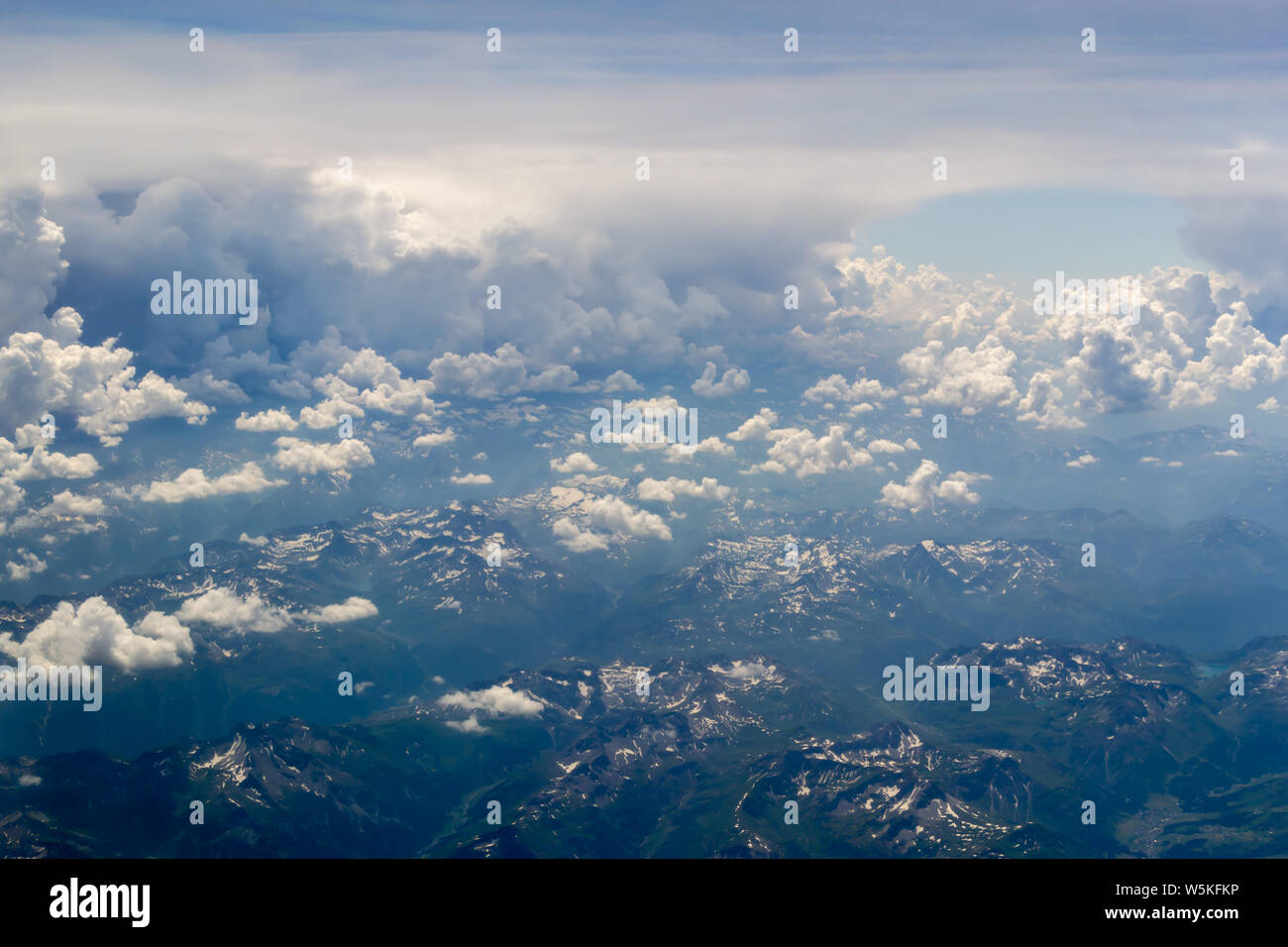 Alps aerial map hi-res stock photography and images - Alamy