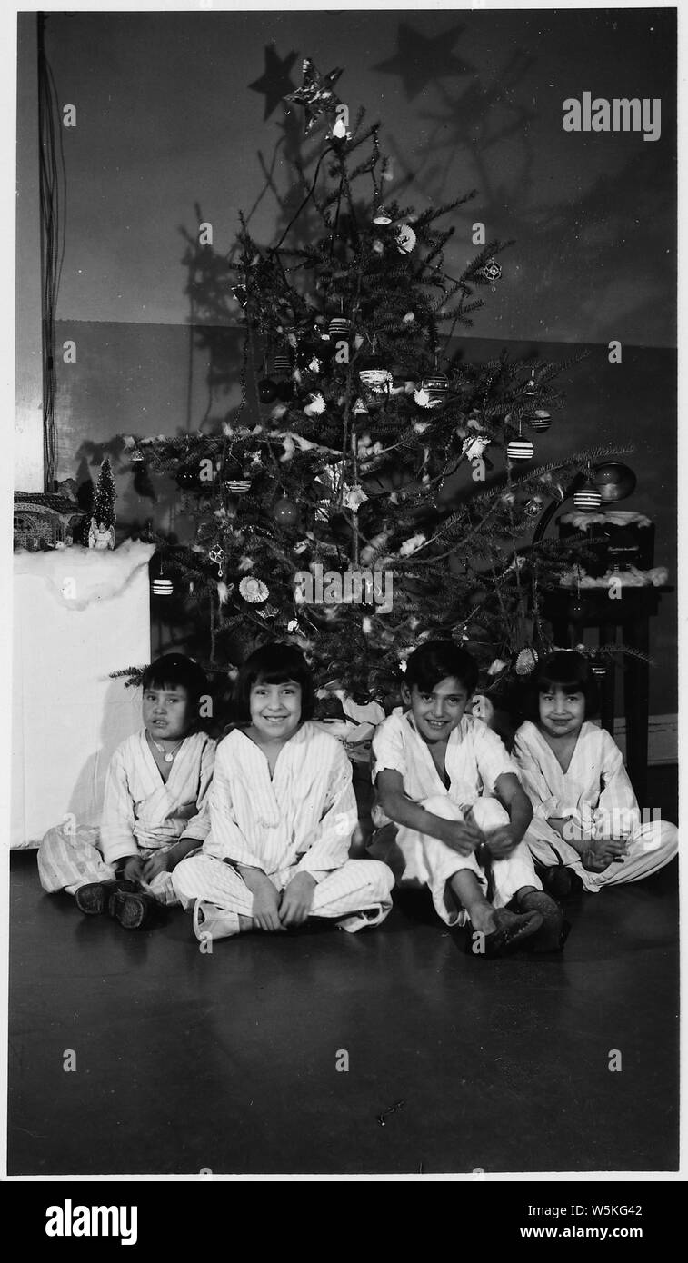 Christmas at Rosebud Indian Hospital. Rosebud Res., South Dakota