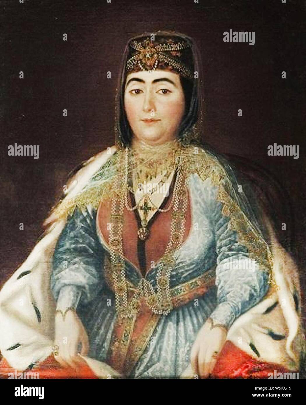 Darejan, wife of Erekle II of Georgia (18th century). Stock Photo