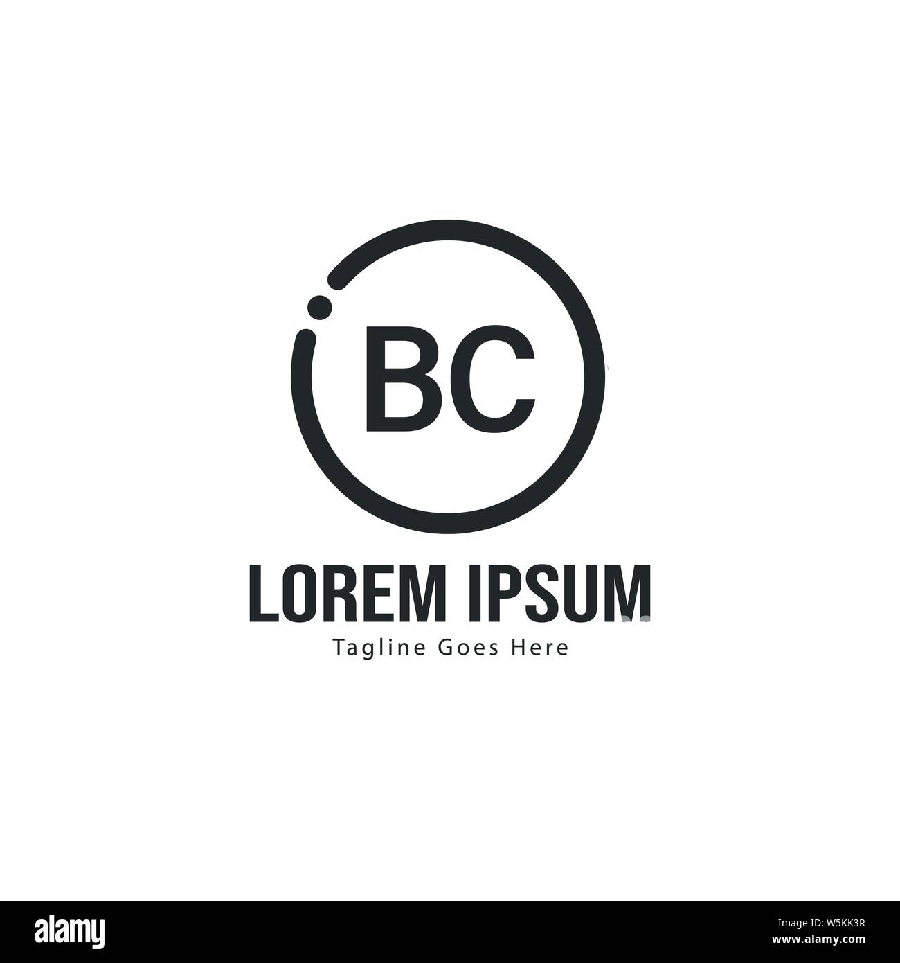 BC Letter Logo Design. Creative Modern BC Letters Icon Illustration ...