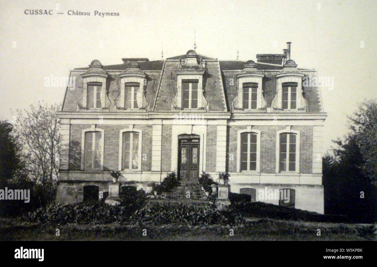 Cussac-Fort-Médoc - château Peymens 1. Stock Photo