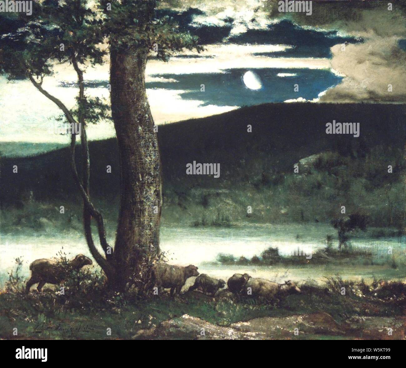  Midnight Moon Elliott Daingerfield overall Stock Photo Alamy