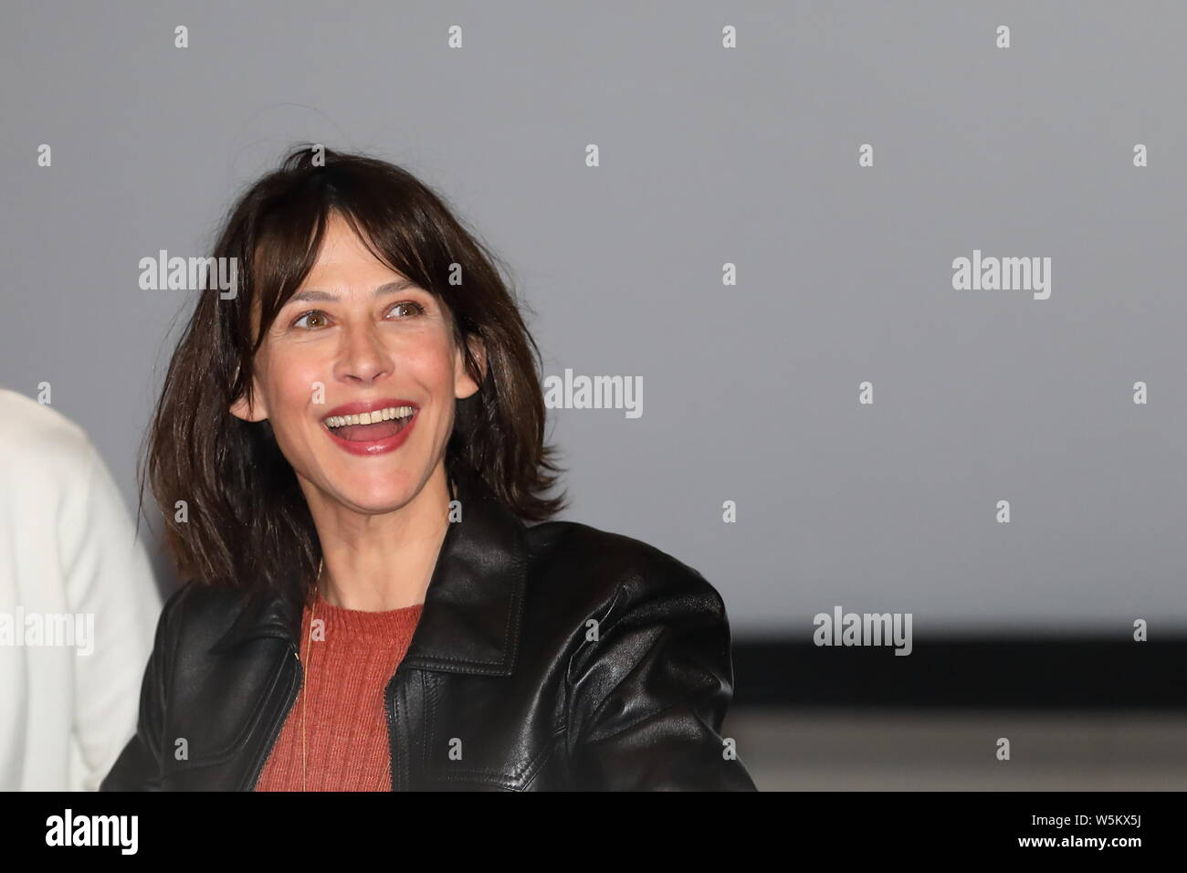 French actress Sophie Marceau attends a promotional event for her new