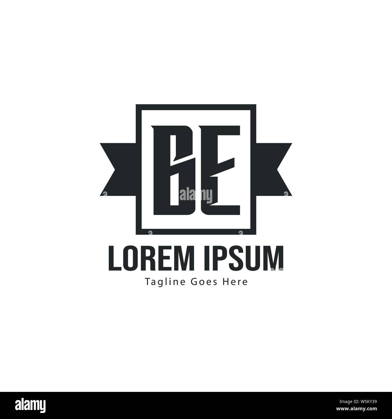 BE Letter Logo Design. Creative Modern BE Letters Icon Illustration ...