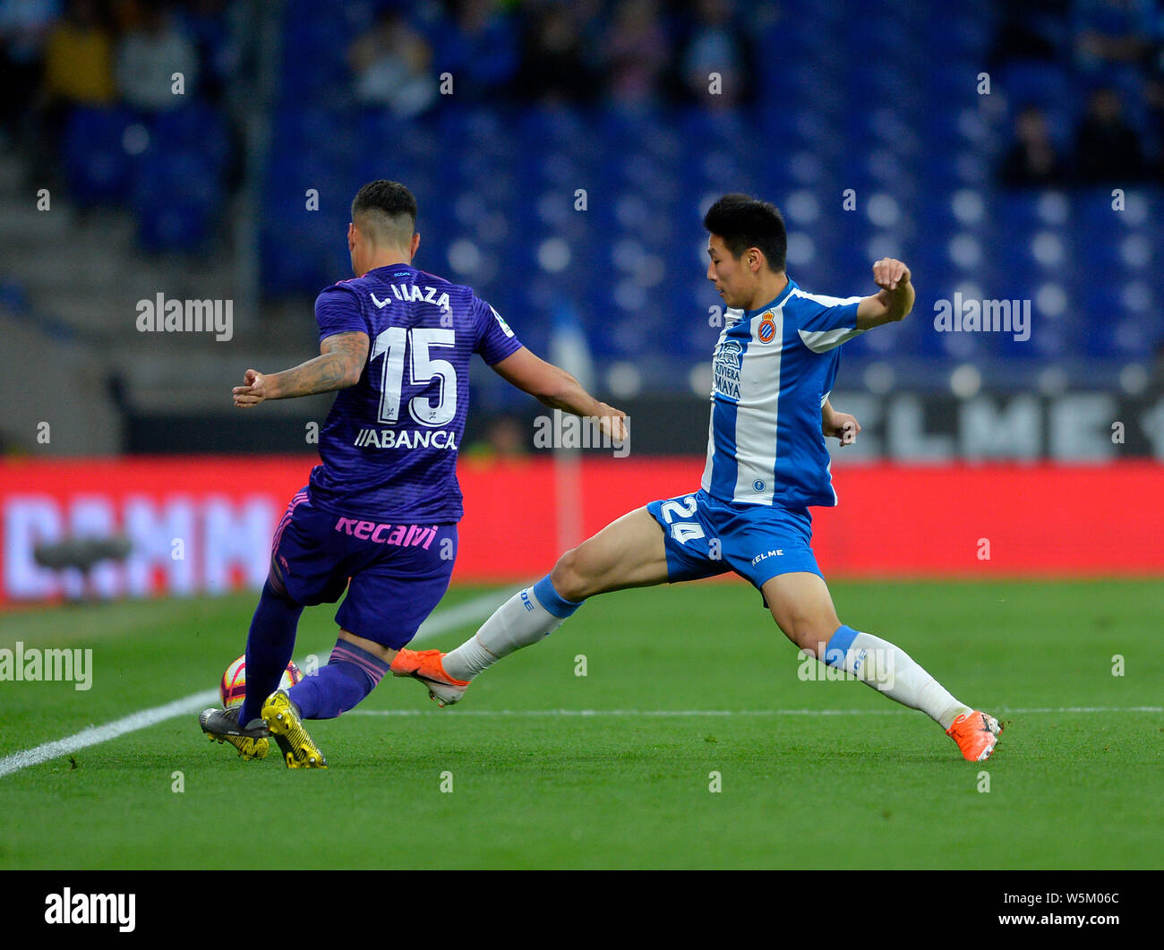 Lucas Olaza of RC Celta during the La Liga match between RCD Espanyol and  RC Celta played at RCDE Stadium on July 19, 2020 in Barcelona, Spain.  (Photo by Bagu Blanco/PRESSINPHOTO Stock