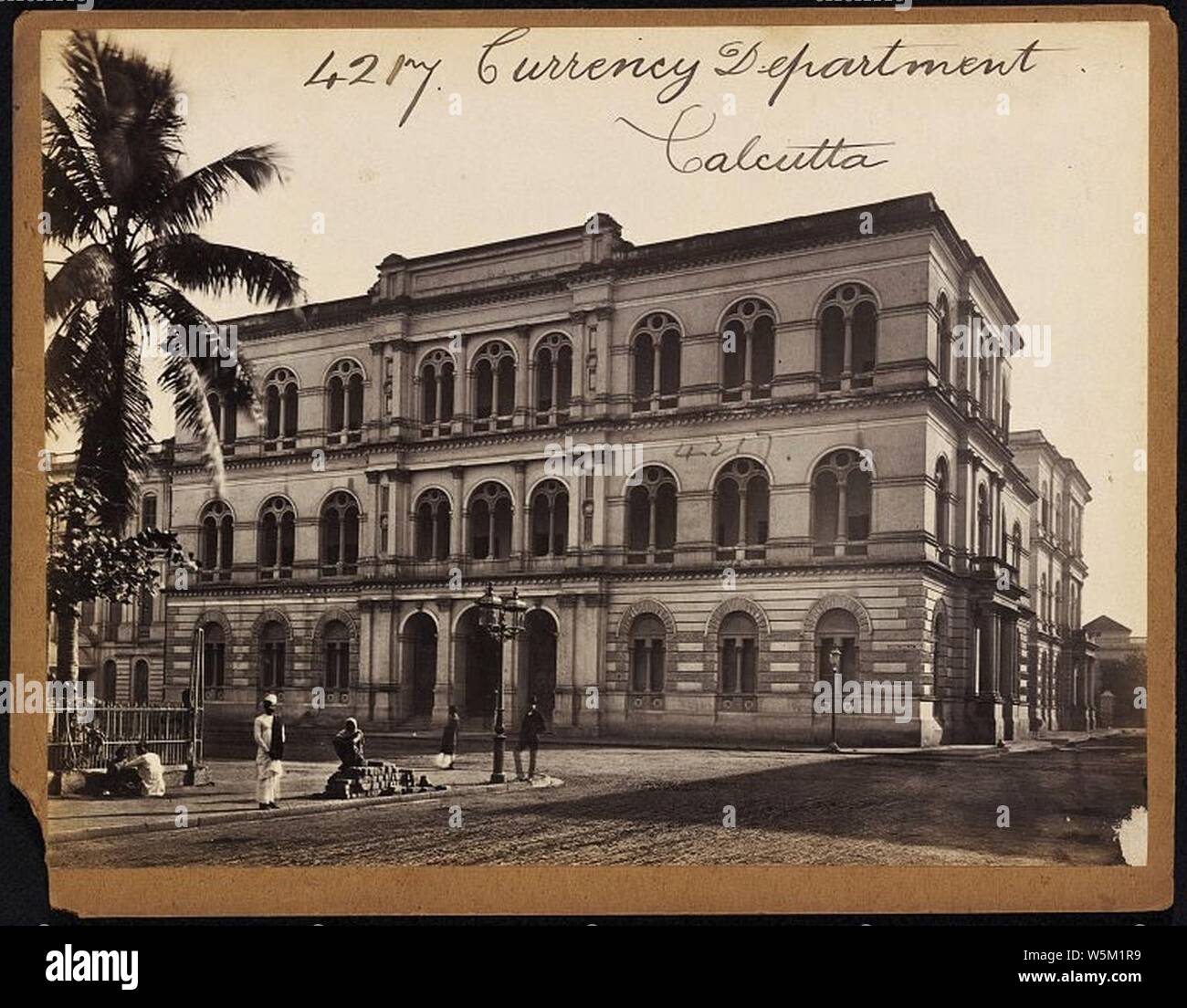 Currency Department Calcutta by Francis Frith. Stock Photo