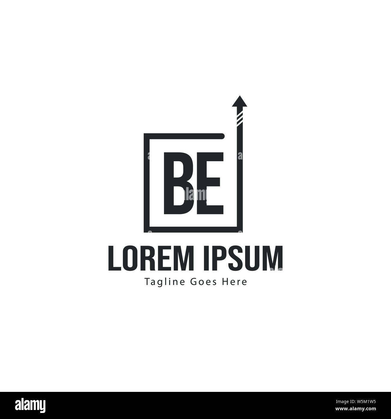BE Letter Logo Design. Creative Modern BE Letters Icon Illustration ...