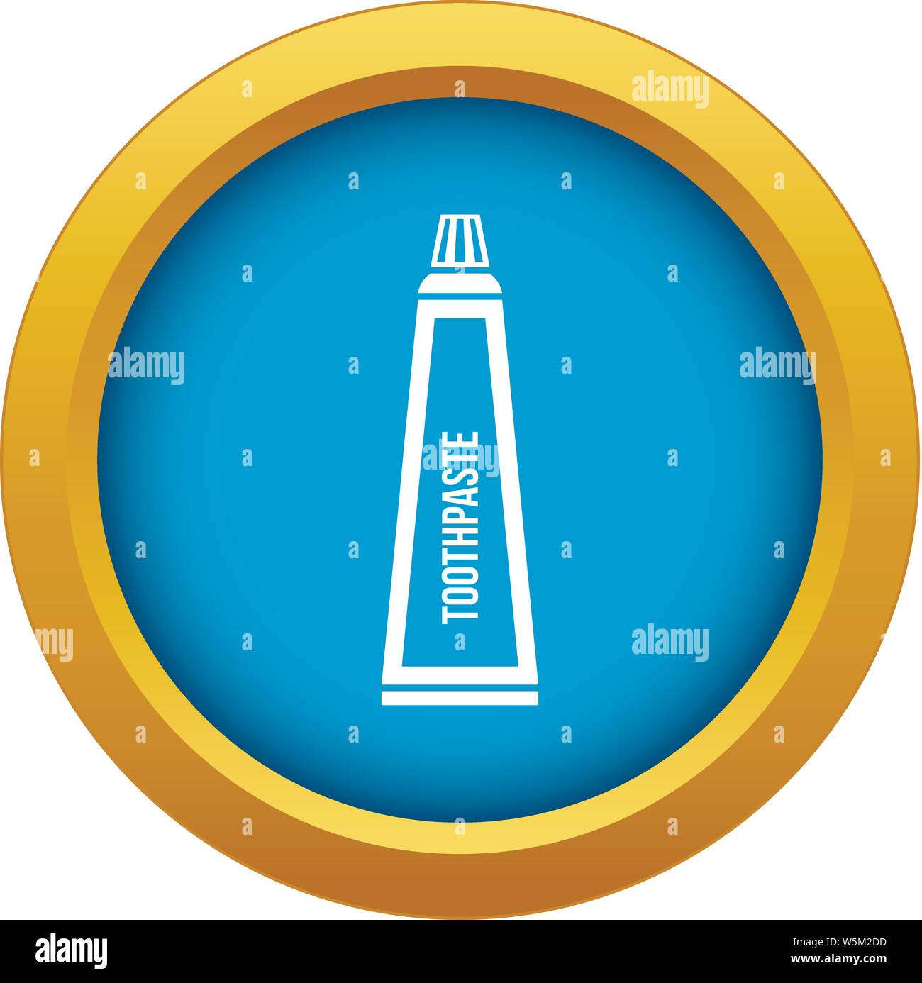 Toothpaste in tube icon blue vector isolated Stock Vector Image & Art ...