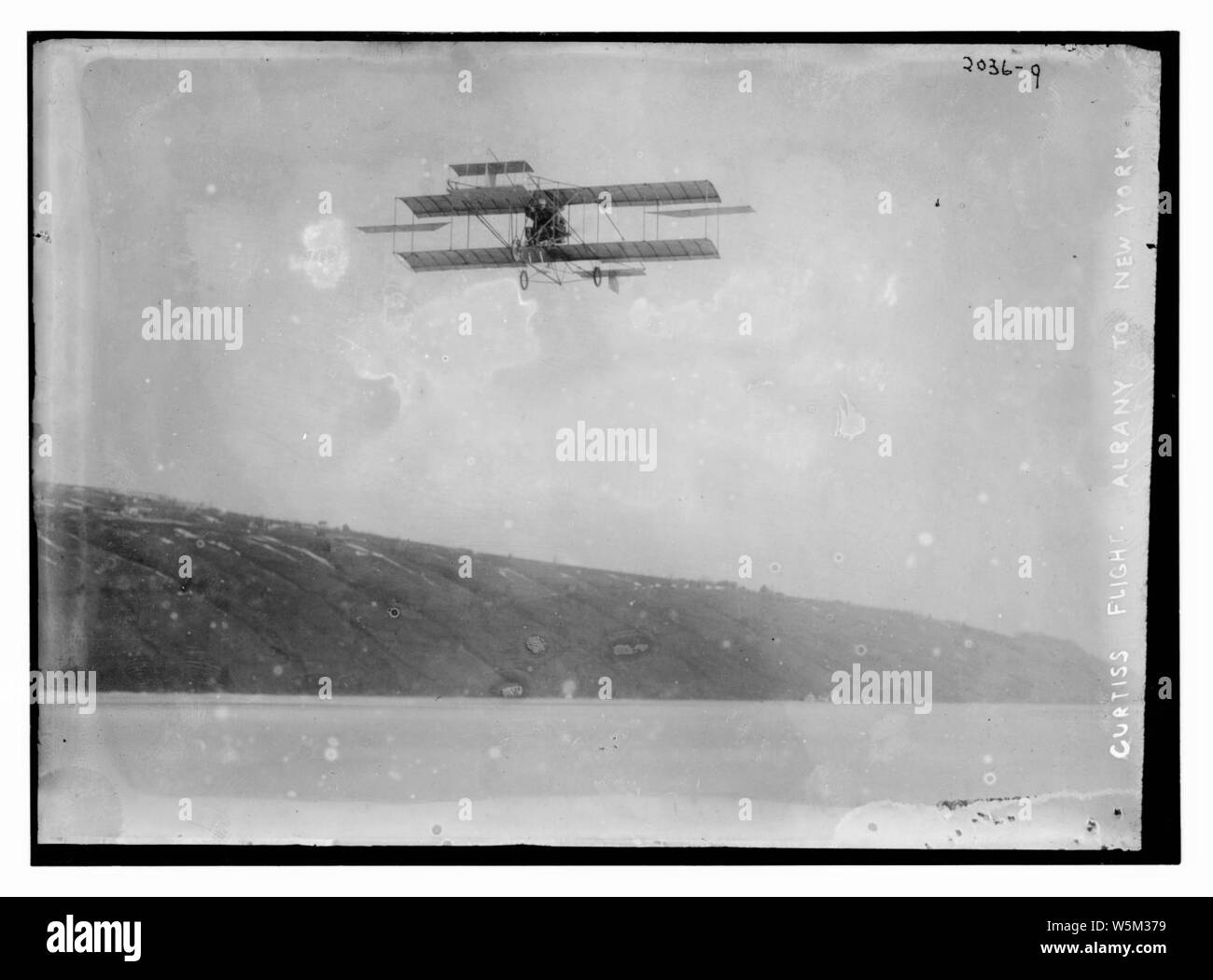 Curtiss flight Albany to New York Stock Photo