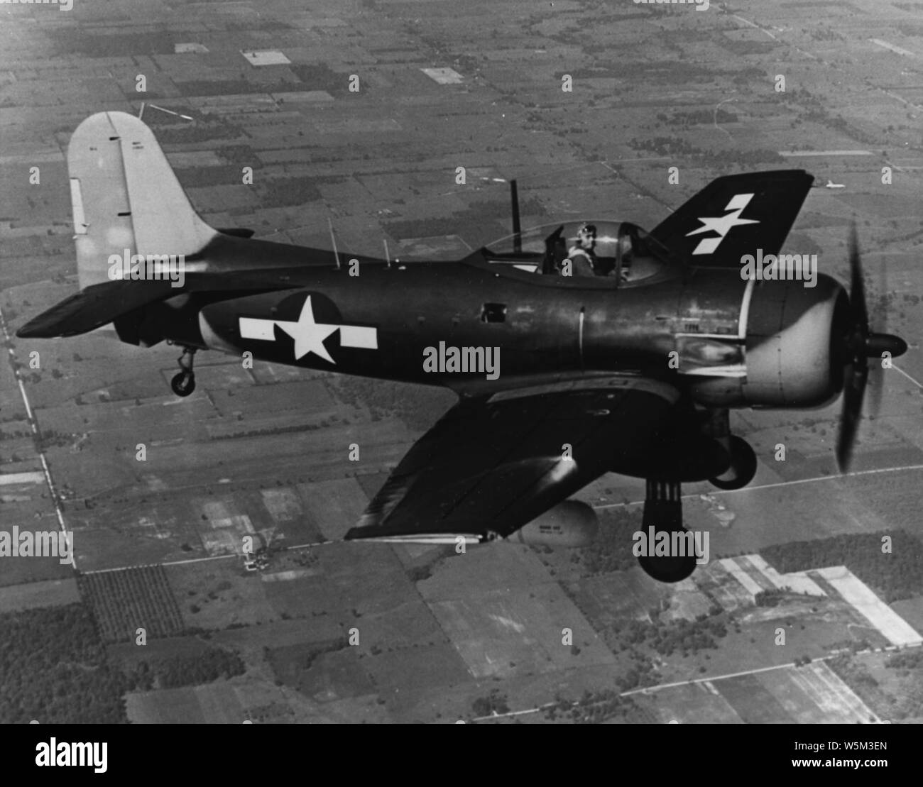 Curtiss SC-2 Seahawk with undercarriage in flight c1945 Stock Photo - Alamy