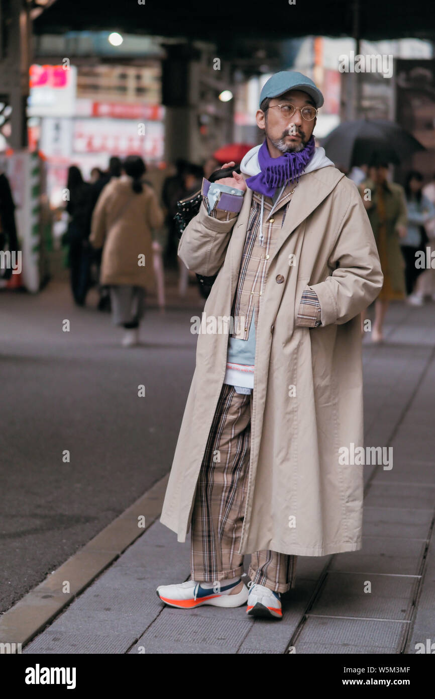 Street snaps during the Tokyo Fashion Week Fall/Winter 2019 in Tokyo ...