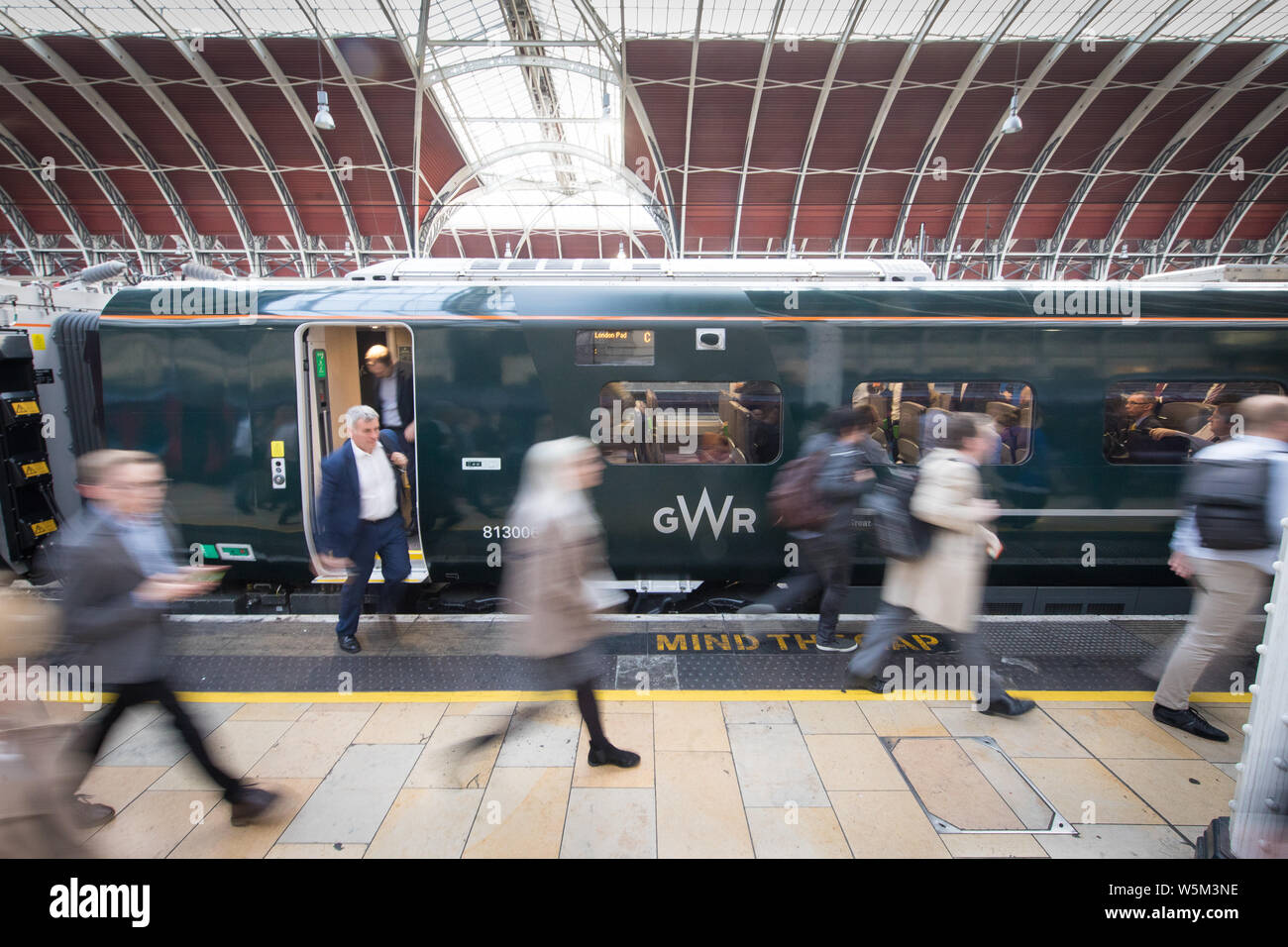 Great Western Railway GWR Intercity Express Trains at Paddington Station Stock Photo