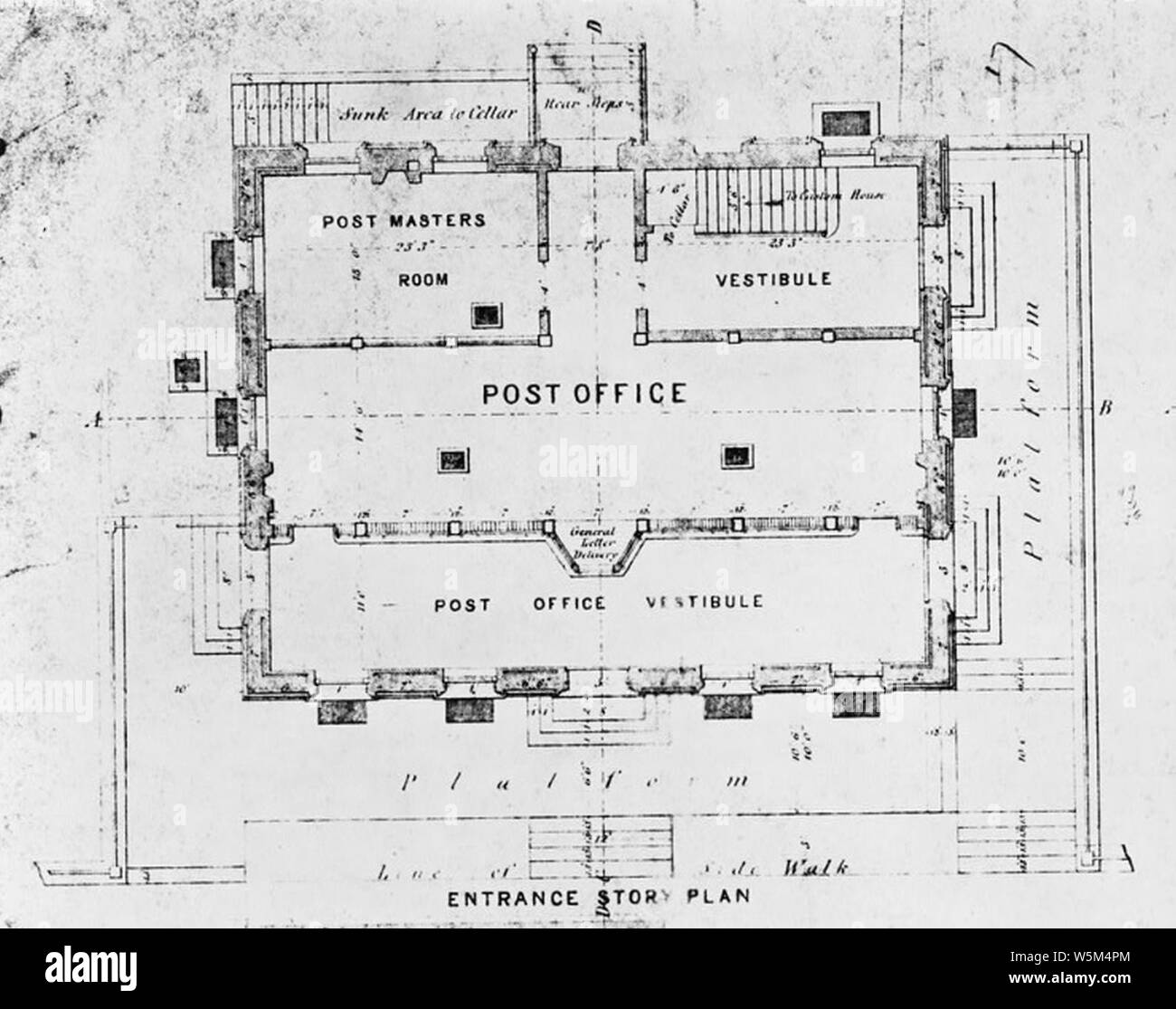 Custom House Washington DC first floor Post Office Stock