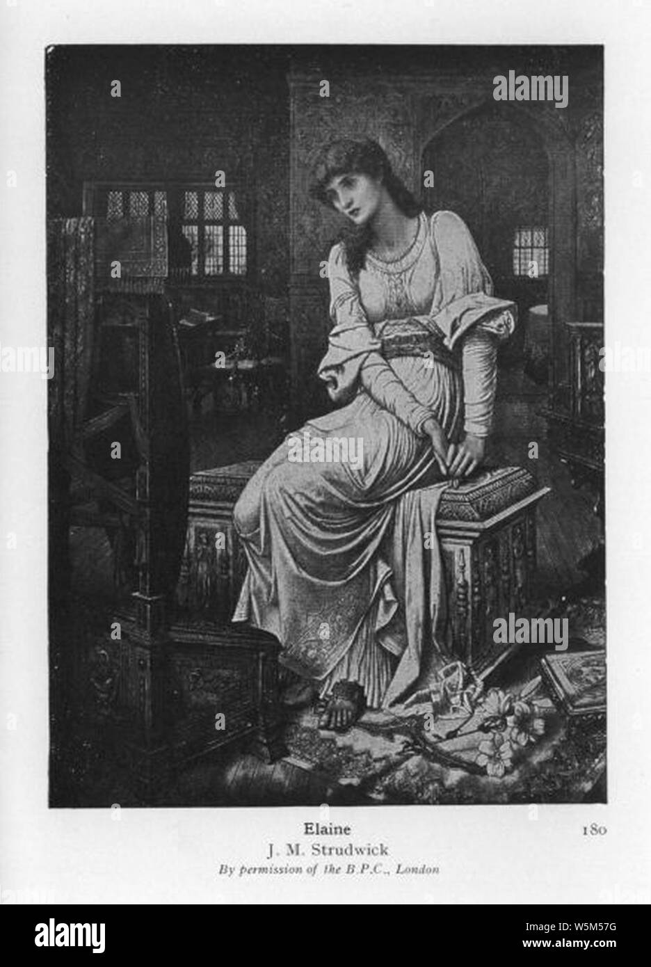 Cutler King Arthur Elaine Stock Photo Alamy