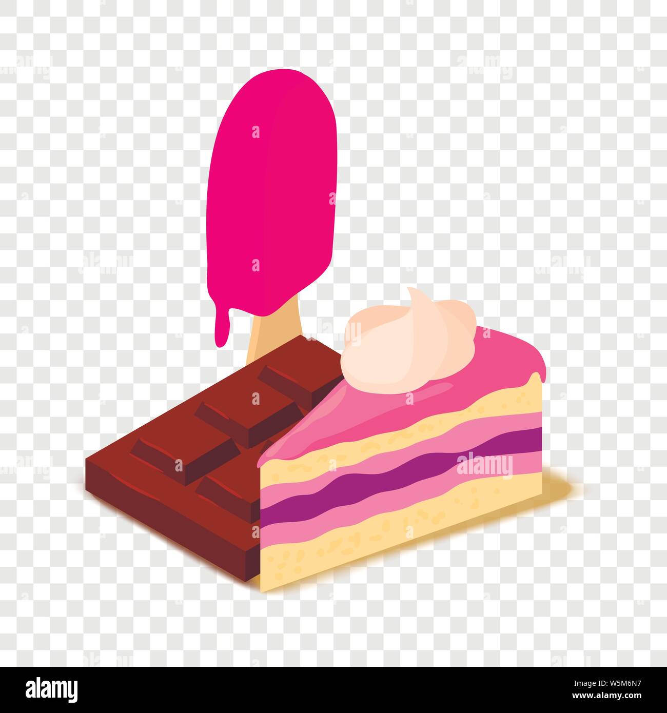 Sweet icon, cartoon isometric 3d style Stock Vector Image & Art - Alamy