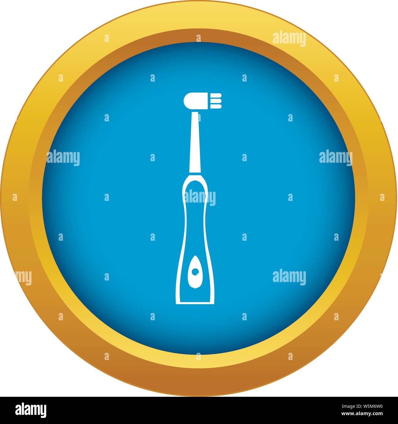 Electric toothbrush icon blue vector isolated Stock Vector Image & Art ...