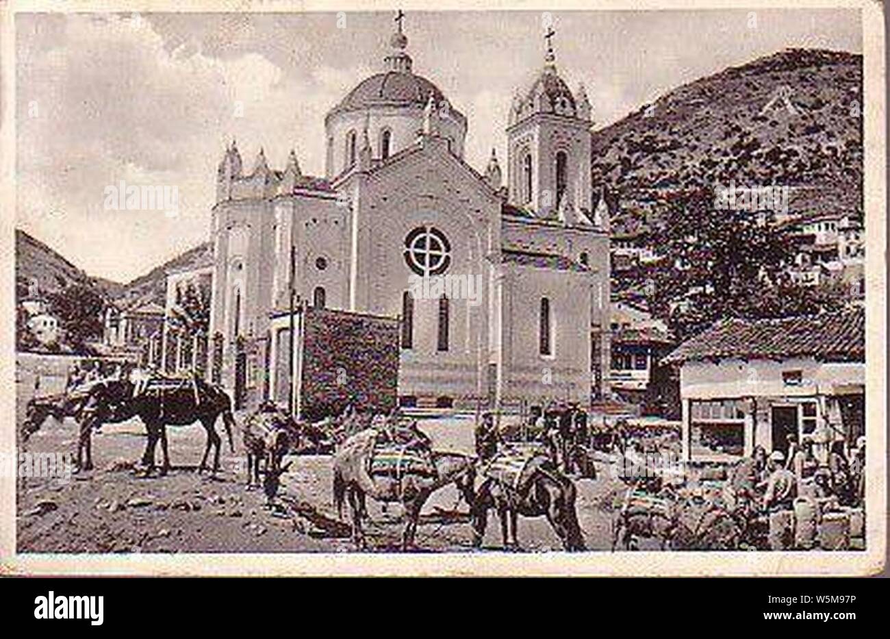 Cyril and Methodius Church in Strumica Early 20 Century. Stock Photo