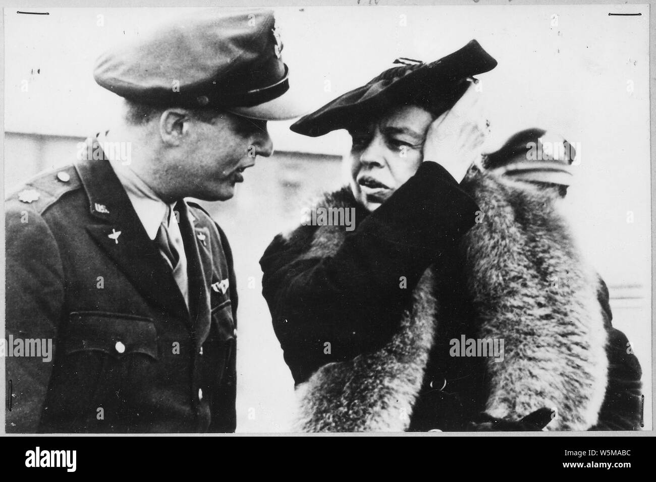 Eleanor Roosevelt and Elliott Roosevelt Stock Photo Alamy