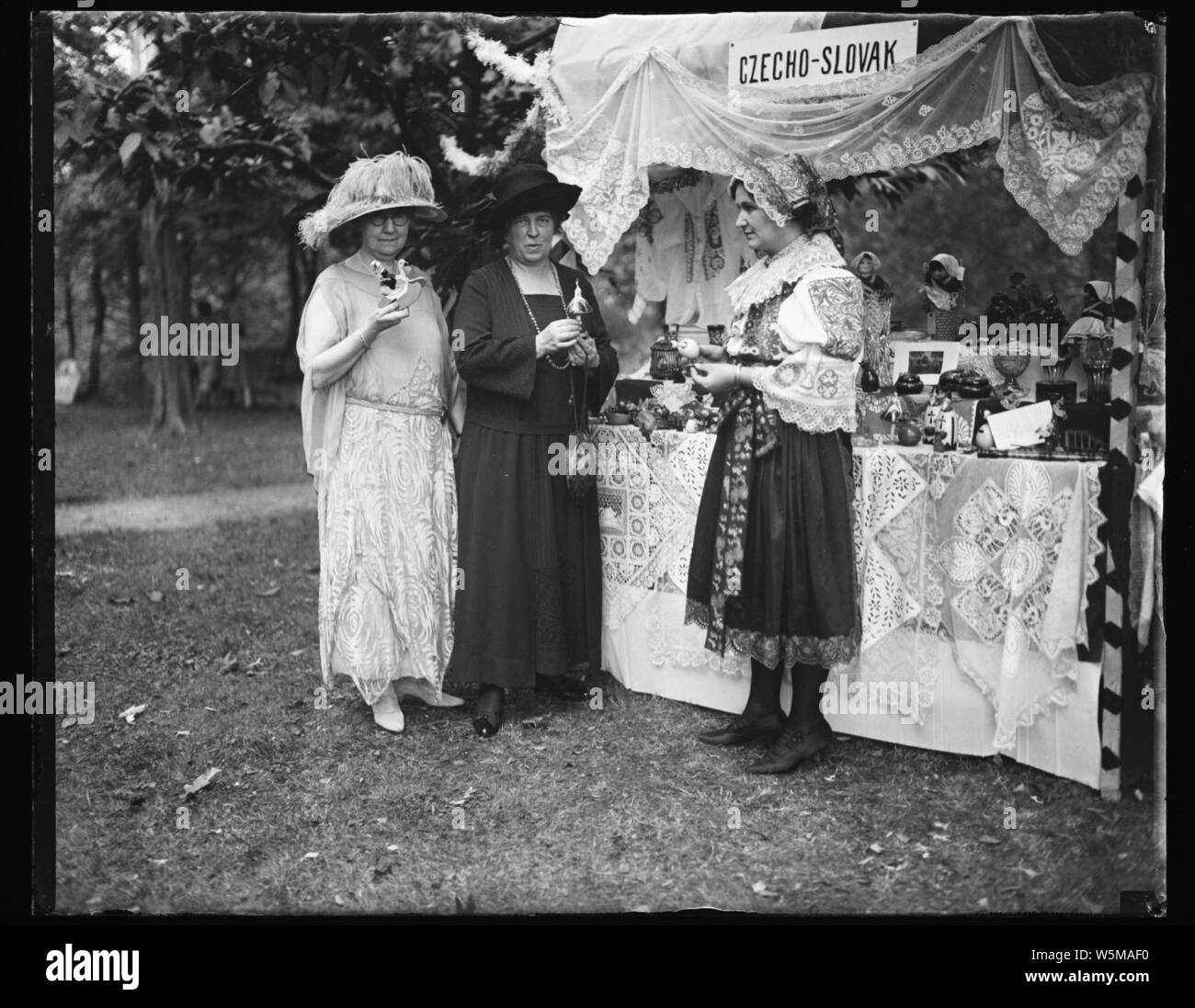 Slovakia Table Czecho-Slovak (table with crafts Stock Photo - Alamy
