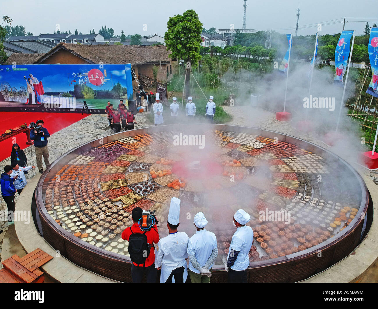 The world's largest food steamer is used to tourists during a