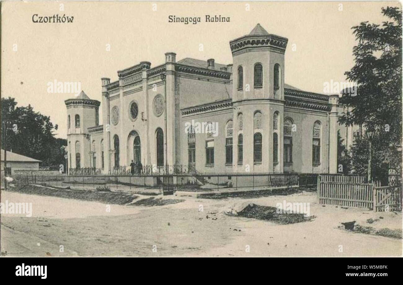 Czortkow, synagogue. Stock Photo