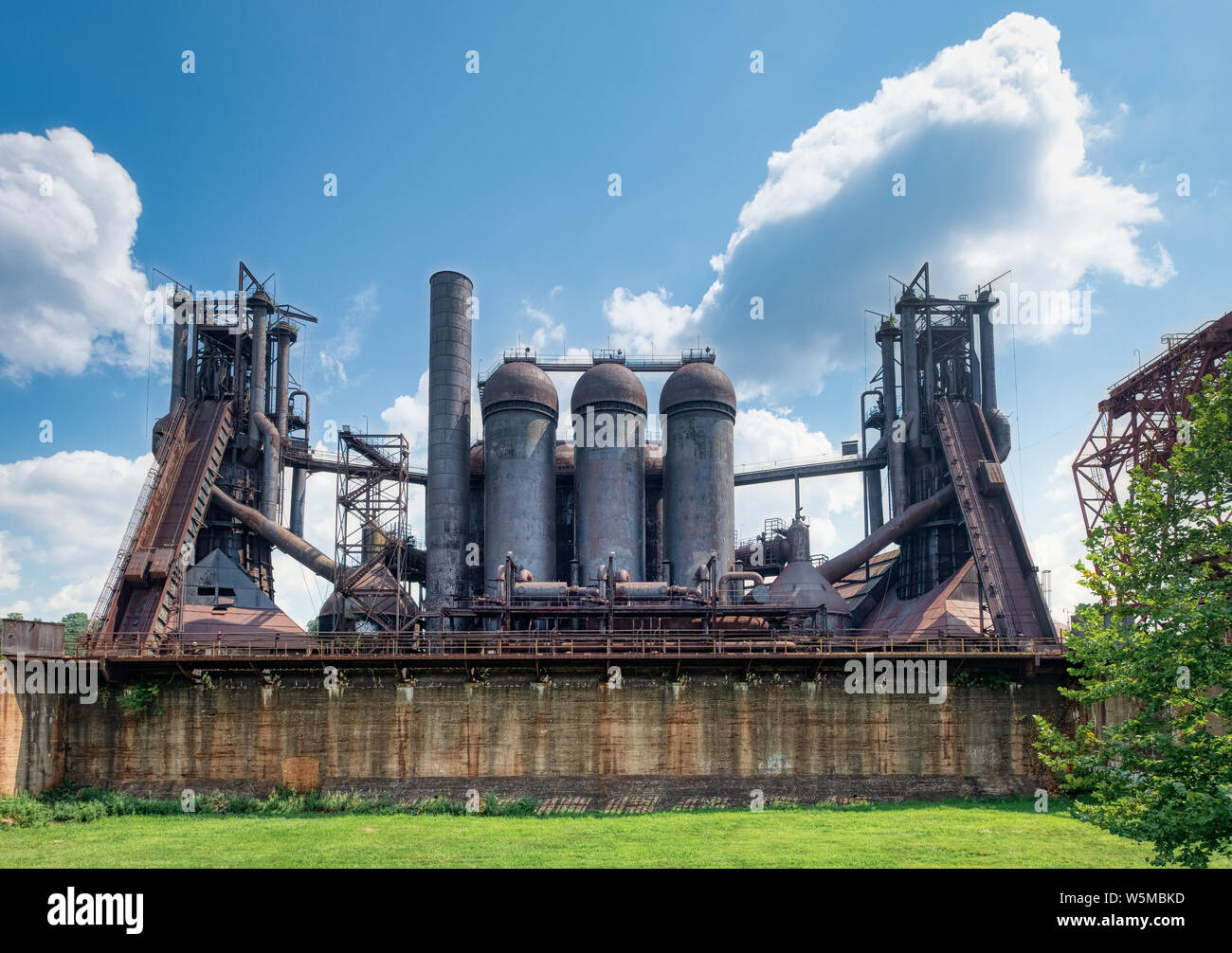 The Historic Carrie Blast Furnace, now abandoned, part of Carnegie's