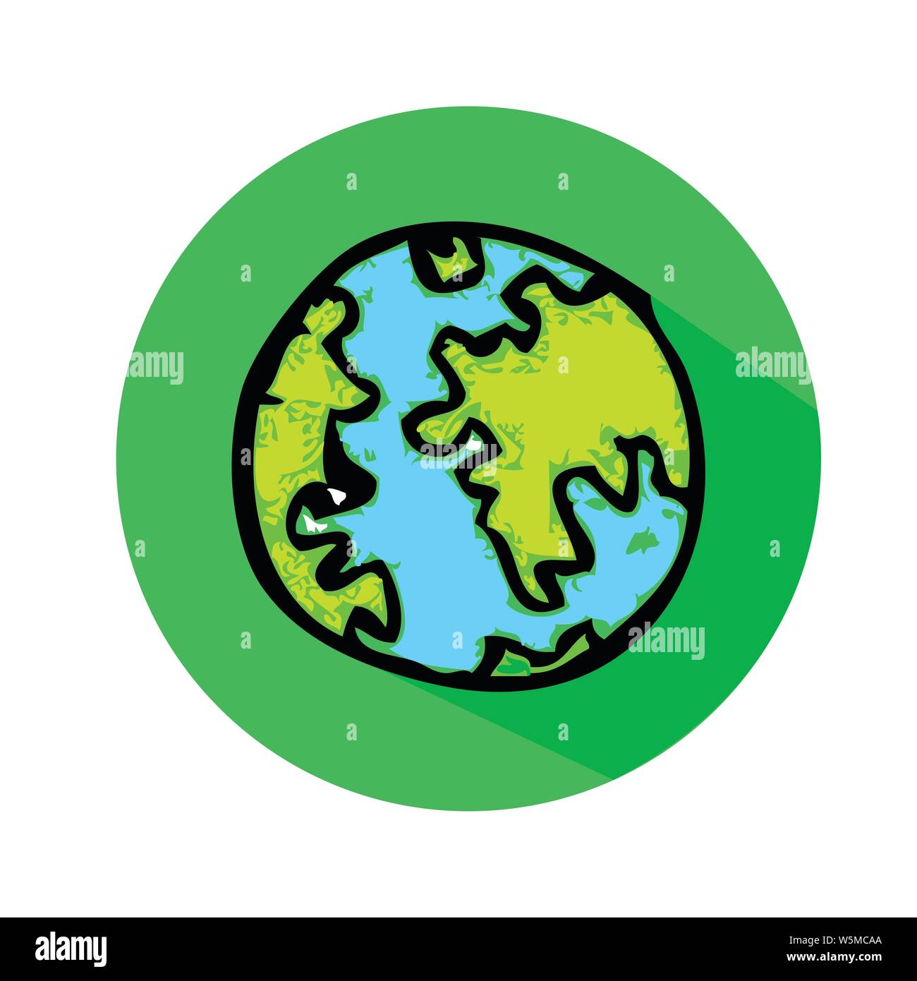 Globe earth vector icon Stock Vector Image & Art - Alamy