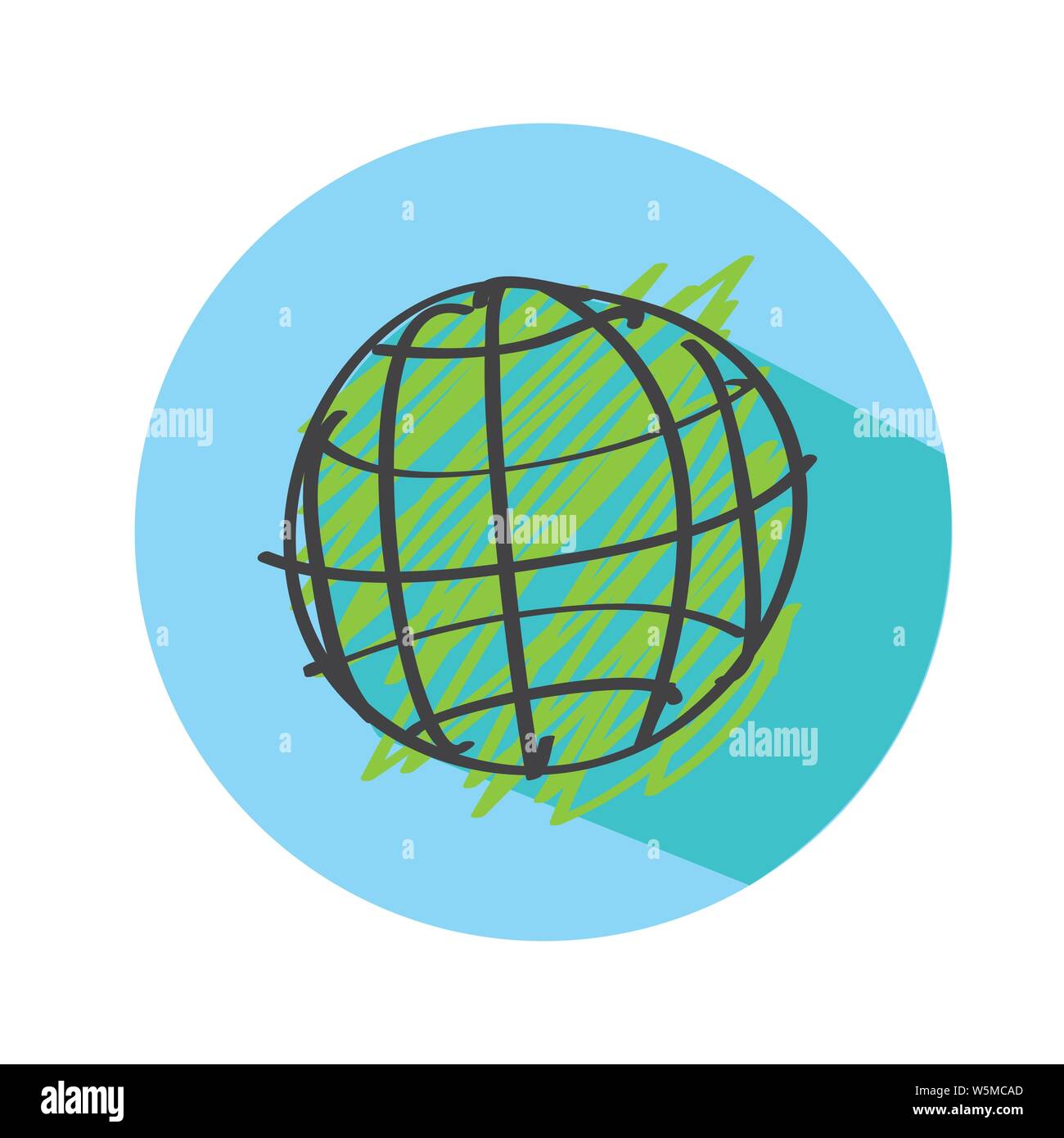 Globe earth vector icon Stock Vector Image & Art - Alamy