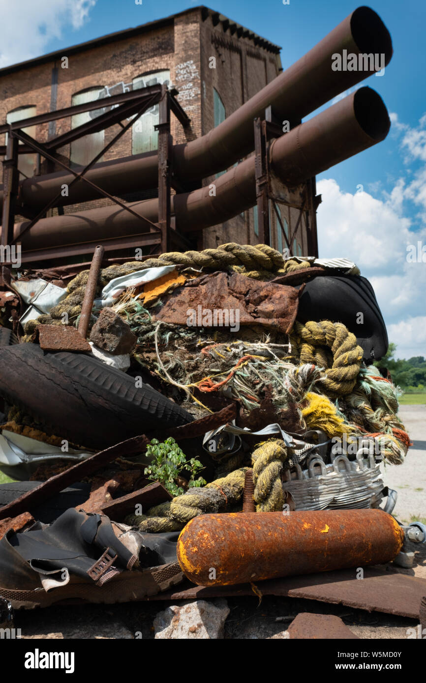 The Historic Carrie Blast Furnace, now abandoned, part of Carnegie's