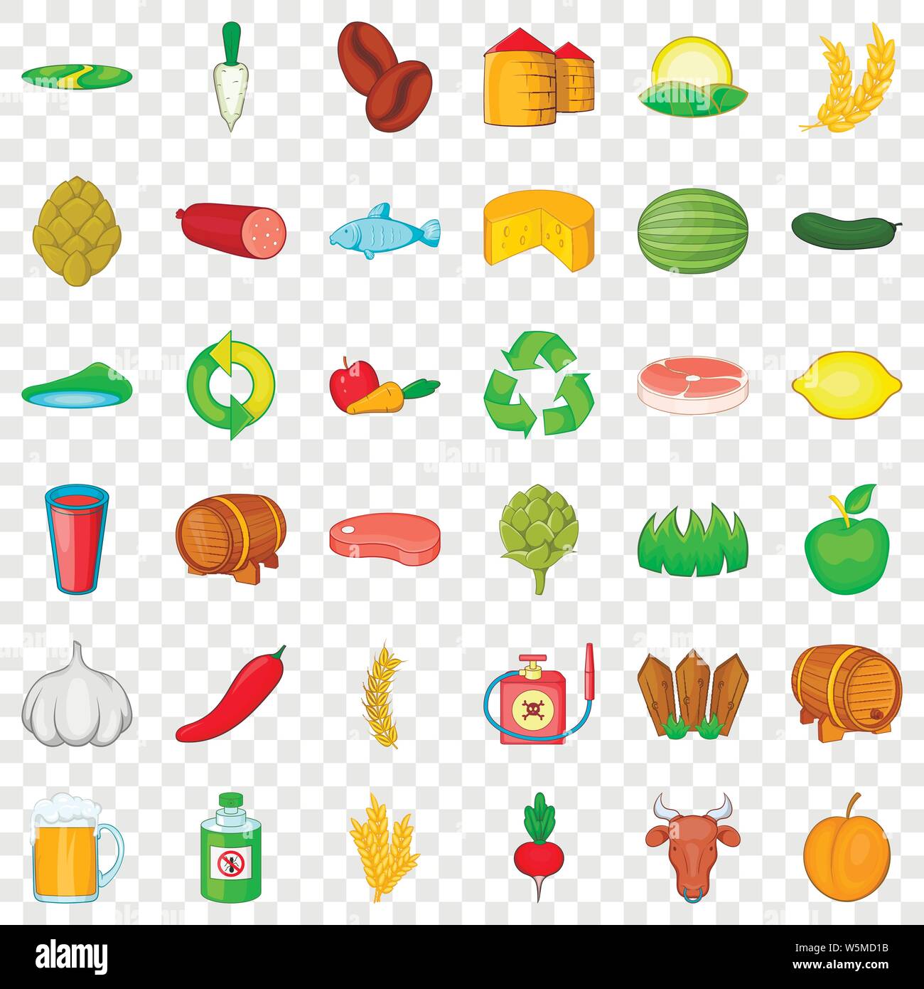 Worker icons set, isometric style Stock Vector