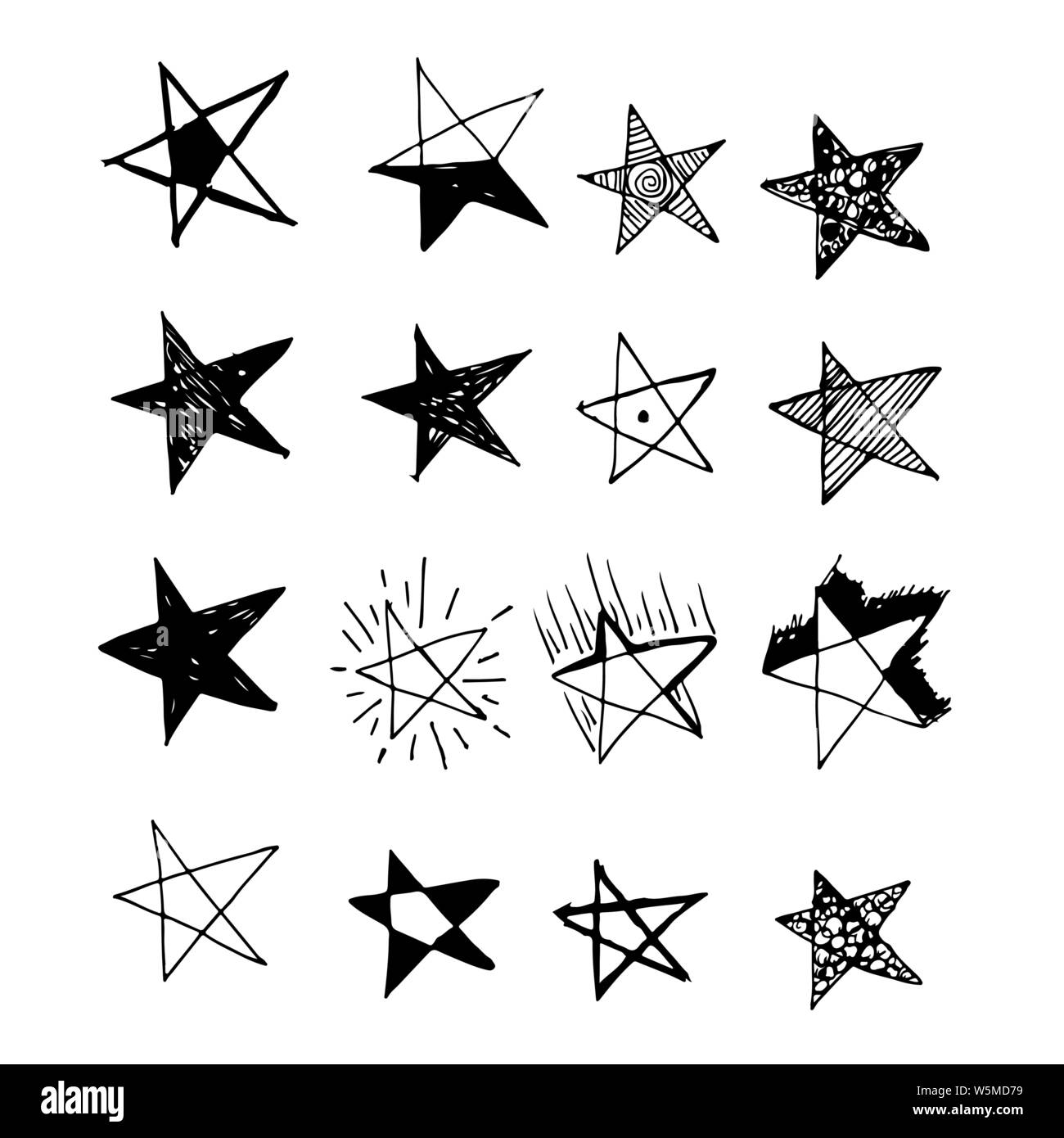 Hand drawn Star icon Doodle Stock Vector Image & Art - Alamy