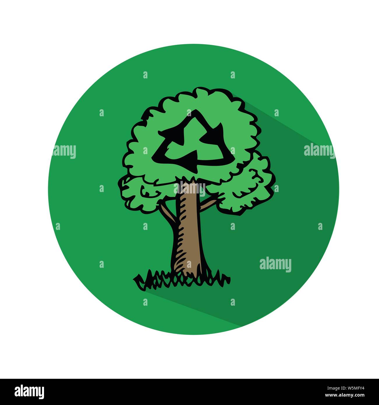 Hand drawn tree icon Stock Vector Image & Art - Alamy