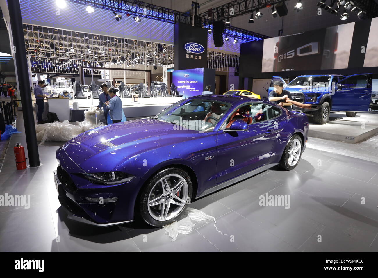 File A Ford Mustang Car Is Displayed During The First China International Import Expo Ciie 18 In Shanghai China 10 November 18 U S Auto Stock Photo Alamy