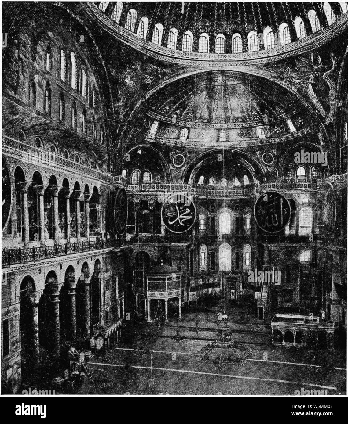 D419 constantinople intérieur de saintesophie liv3ch3 Stock Photo
