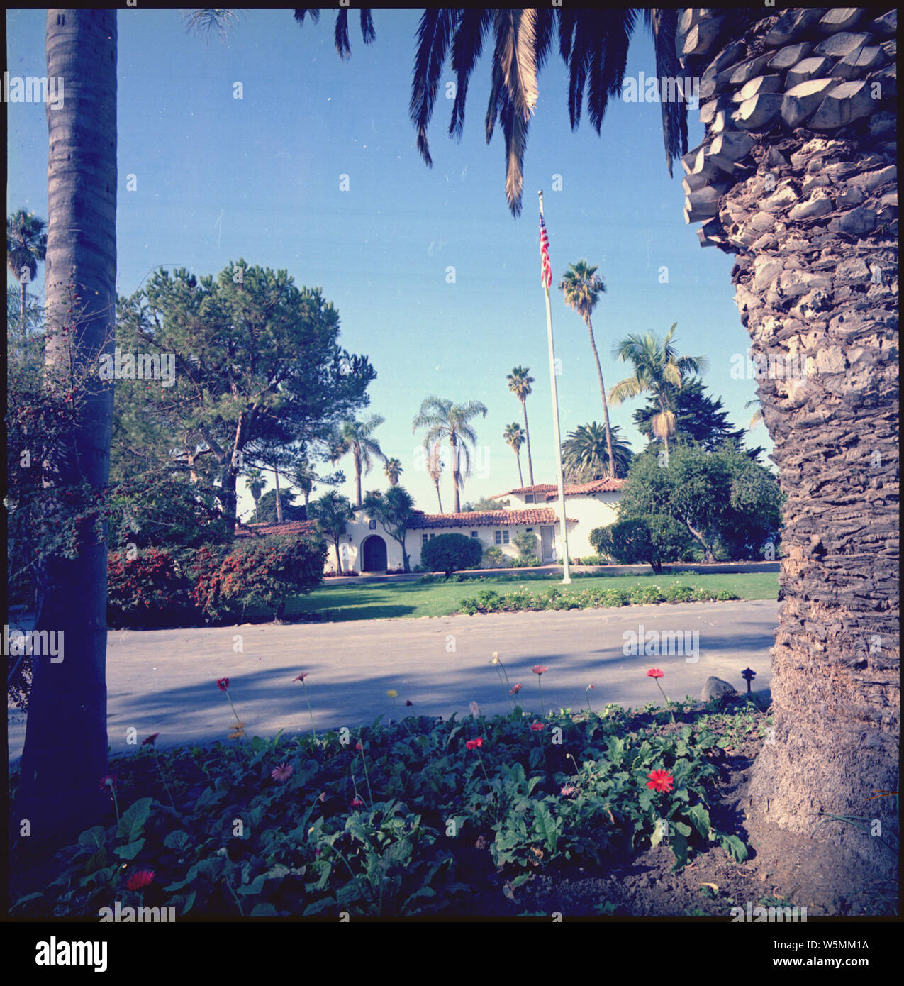 Exterior shot of the San Clemente house; Scope and content Subject