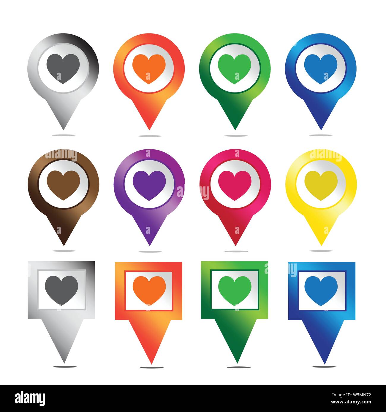 Heart vector icon Stock Vector Image & Art - Alamy
