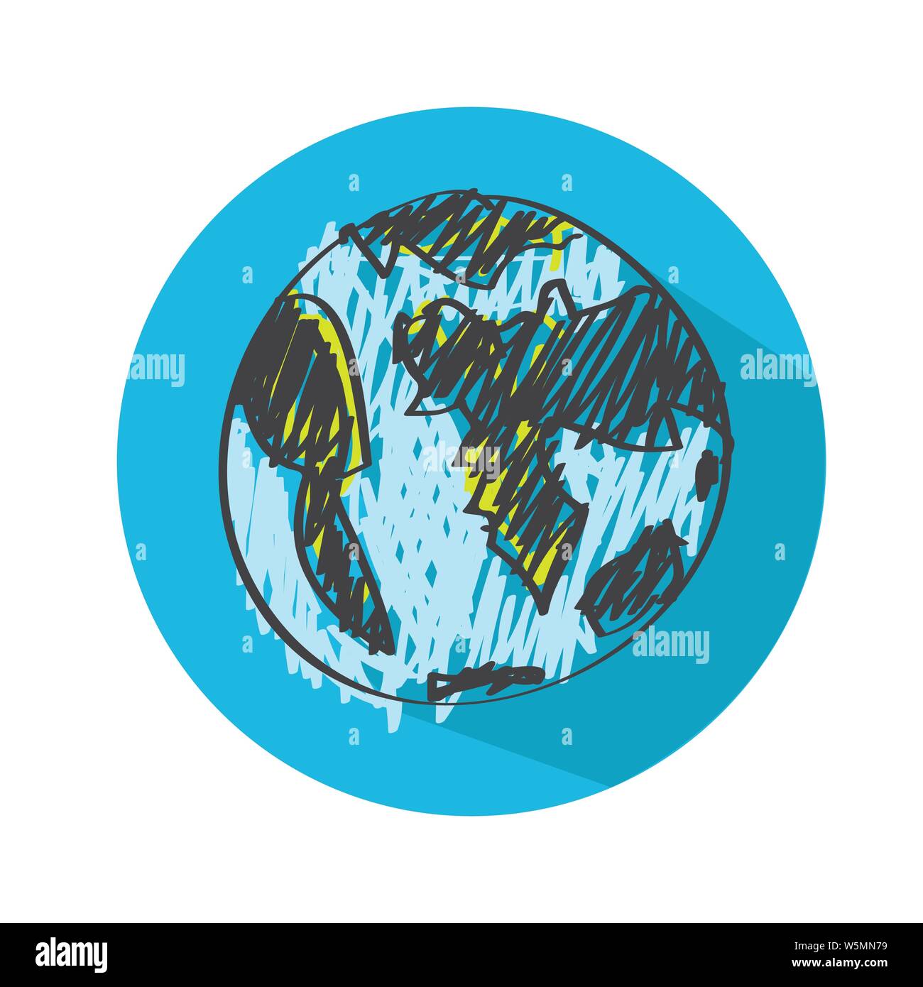 Globe earth vector icon Stock Vector Image & Art - Alamy