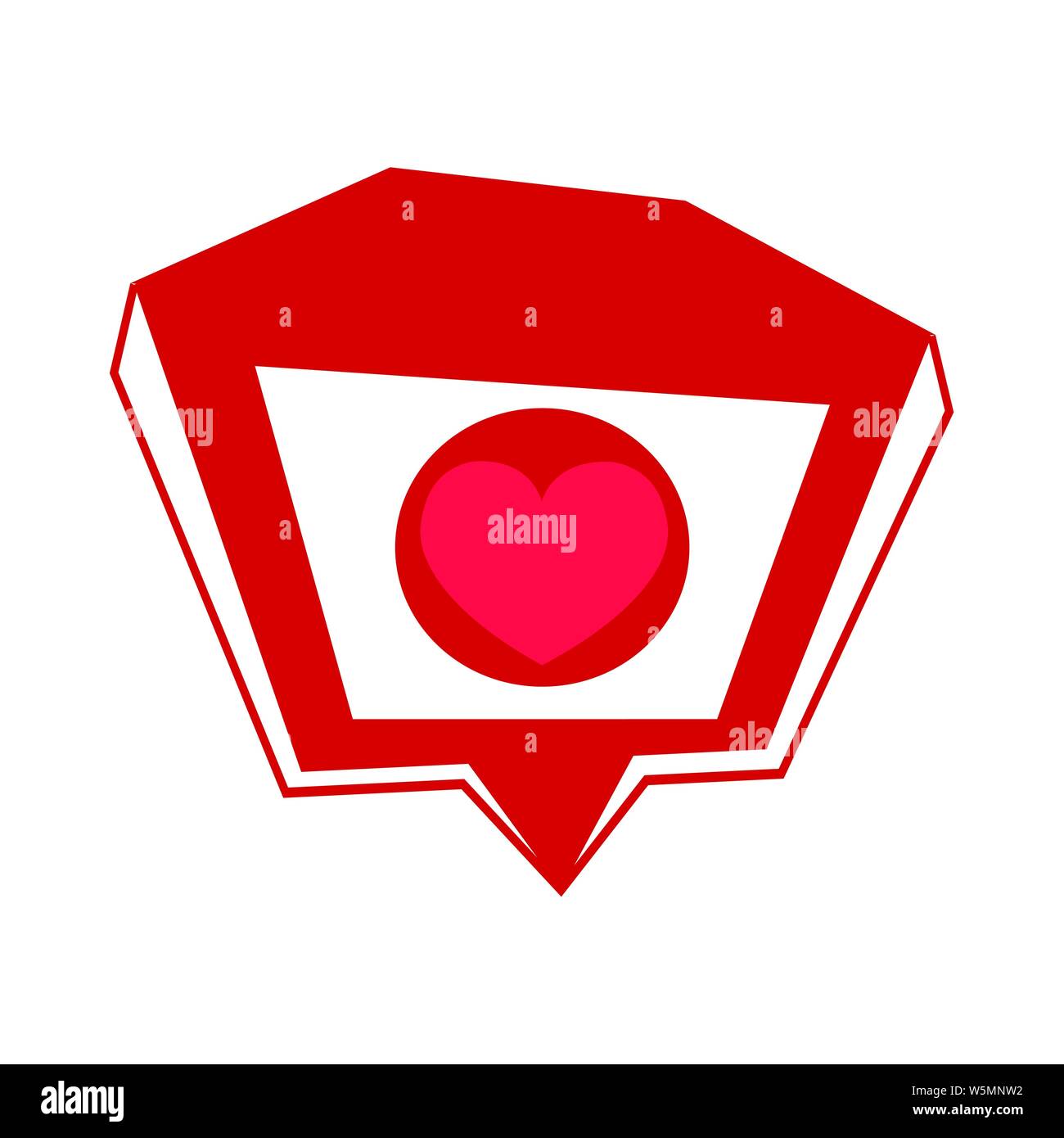 Heart vector icon Stock Vector Image & Art - Alamy