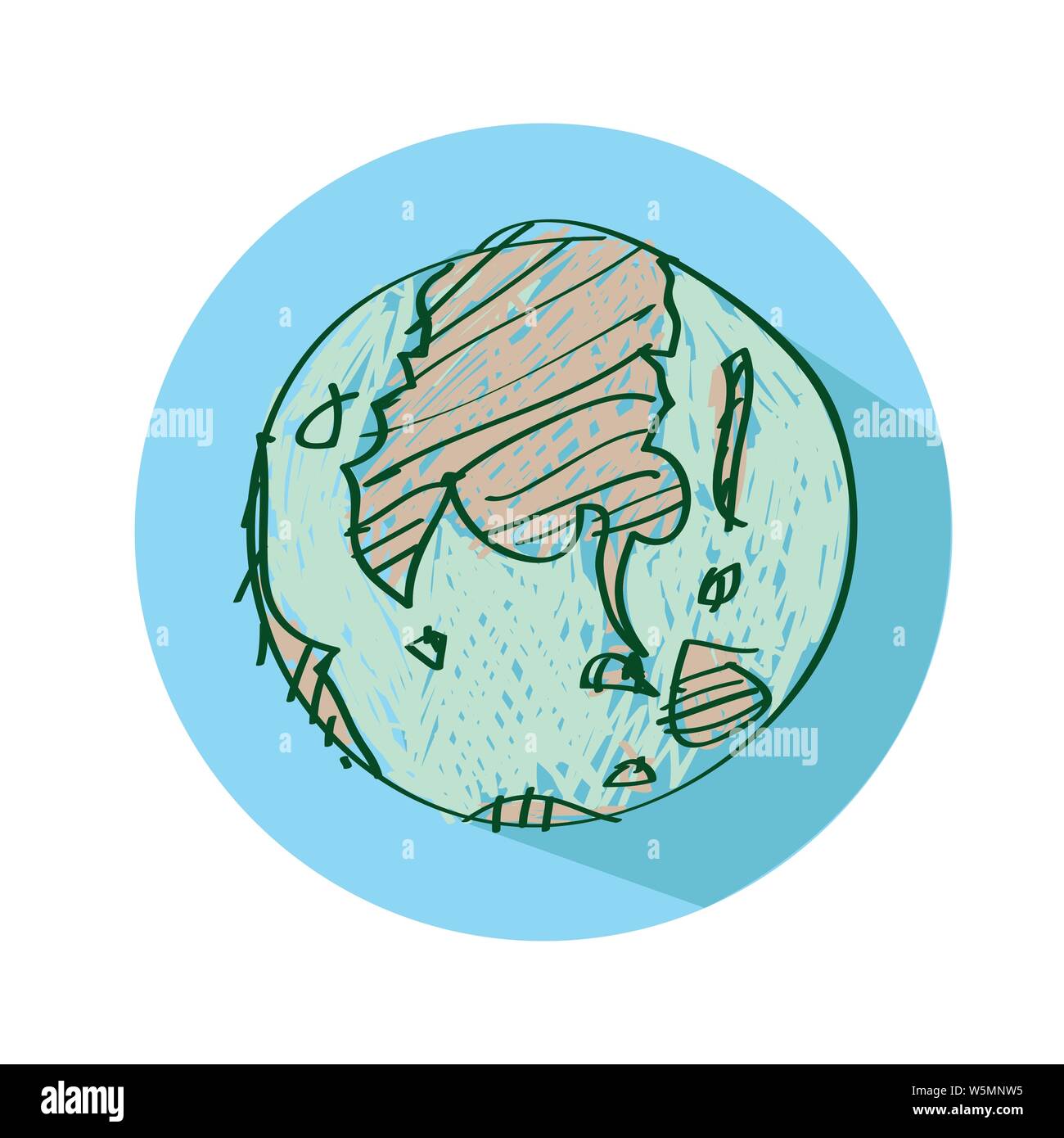 Globe earth vector icon Stock Vector Image & Art - Alamy