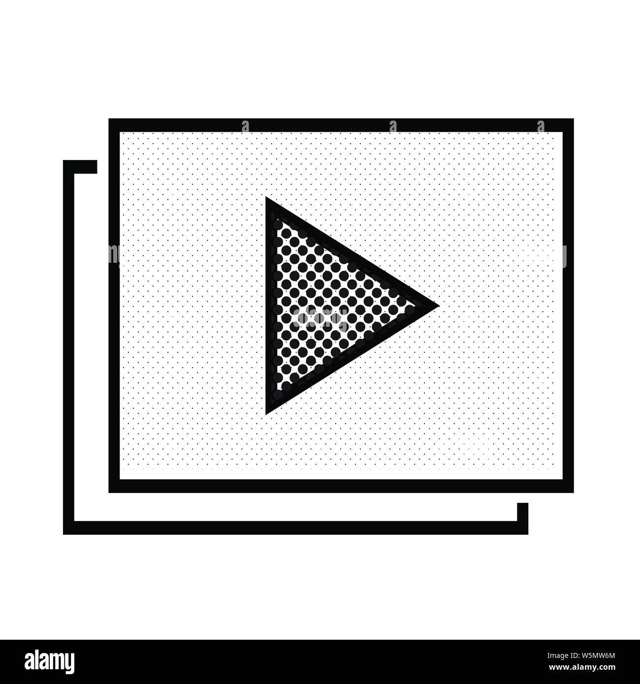 Video stream play icon vector hi-res stock photography and images - Alamy