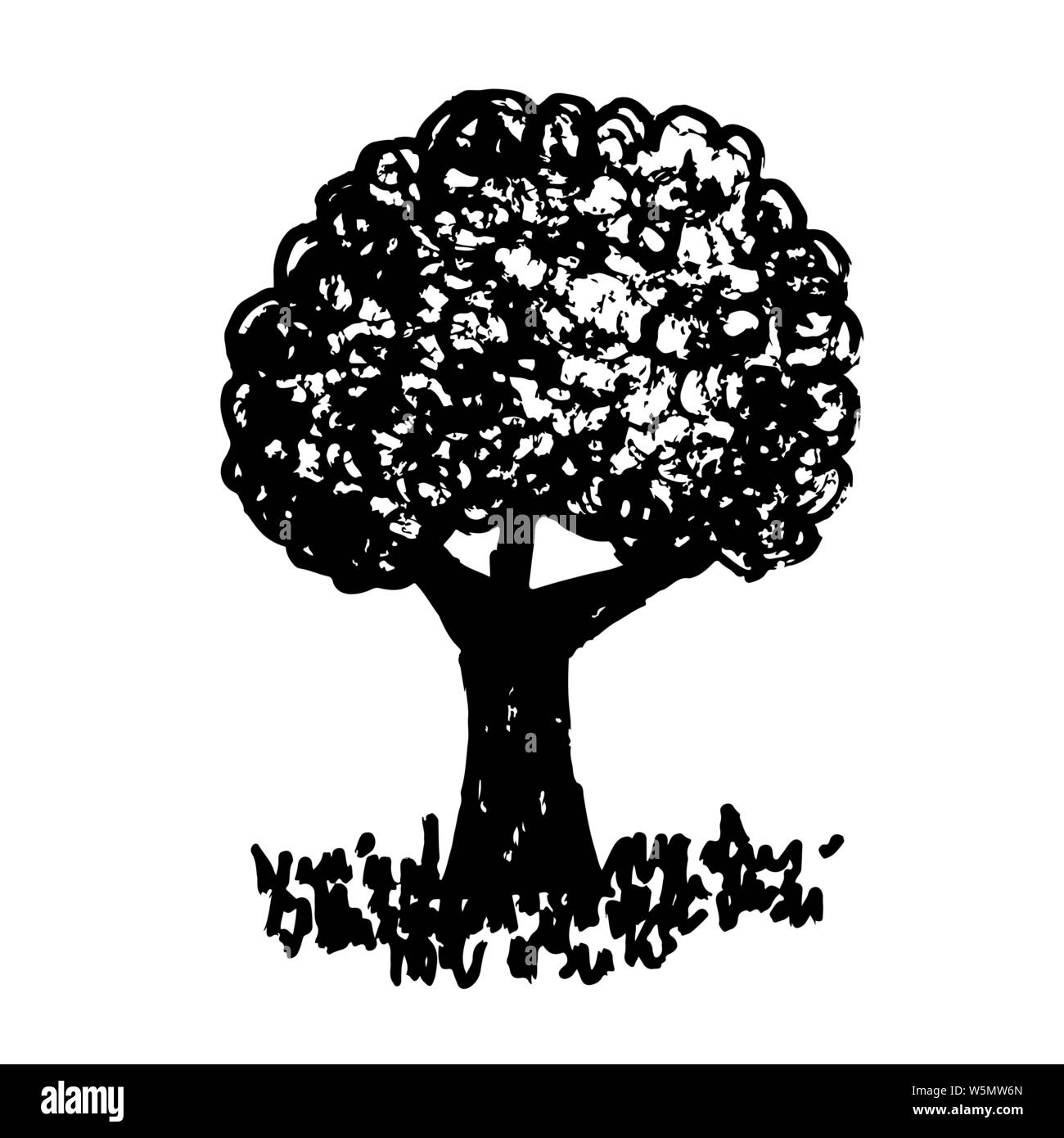 Hand drawn tree icon Stock Vector Image & Art - Alamy