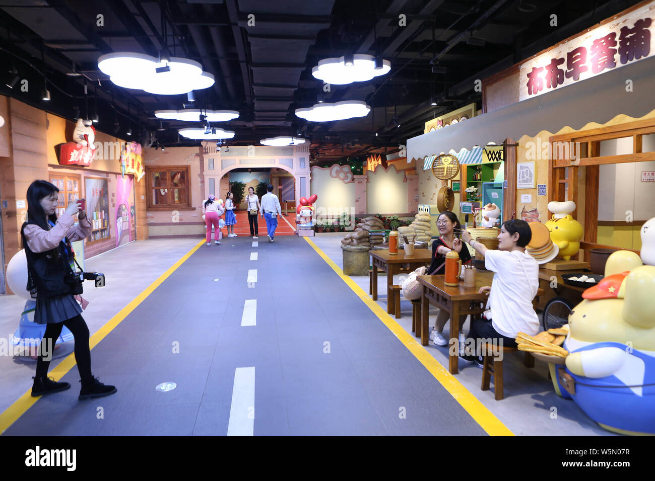 Interior view of China's first Hello Kitty Indoor Theme Park, named as "Hello Kitty Shanghai