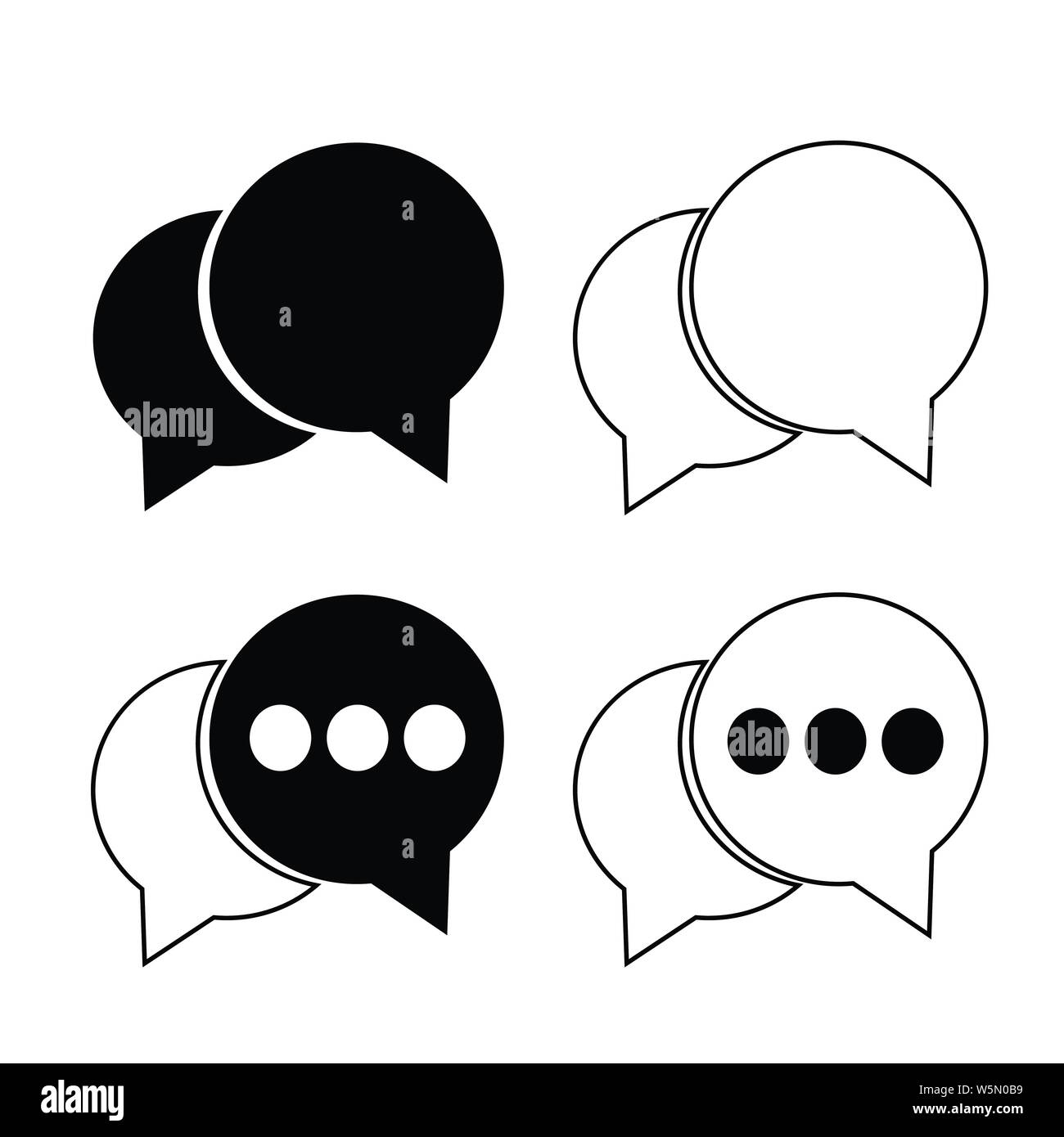 speech bubble icon Stock Vector Image & Art - Alamy
